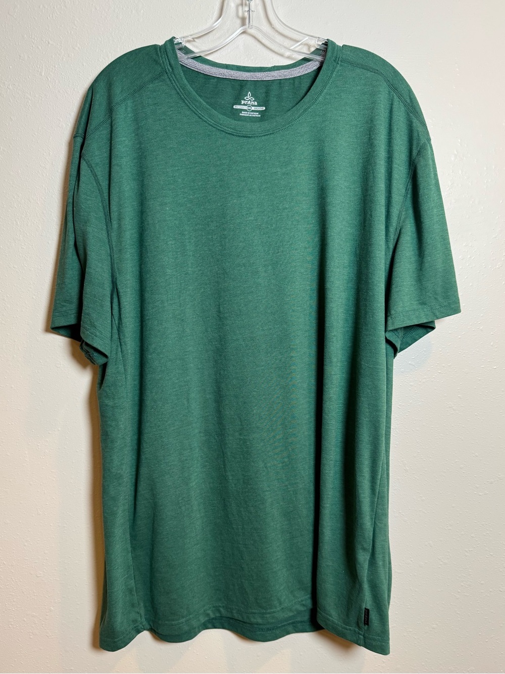 prAna Mens Prospect Heights XXL Dark Green Short Sleeve Performance T-Shirt